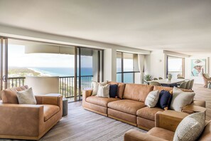 3 Bedroom Sub Penthouse | Living area | Flat-screen TV, DVD player - De Ville Apartments (Main Beach)
