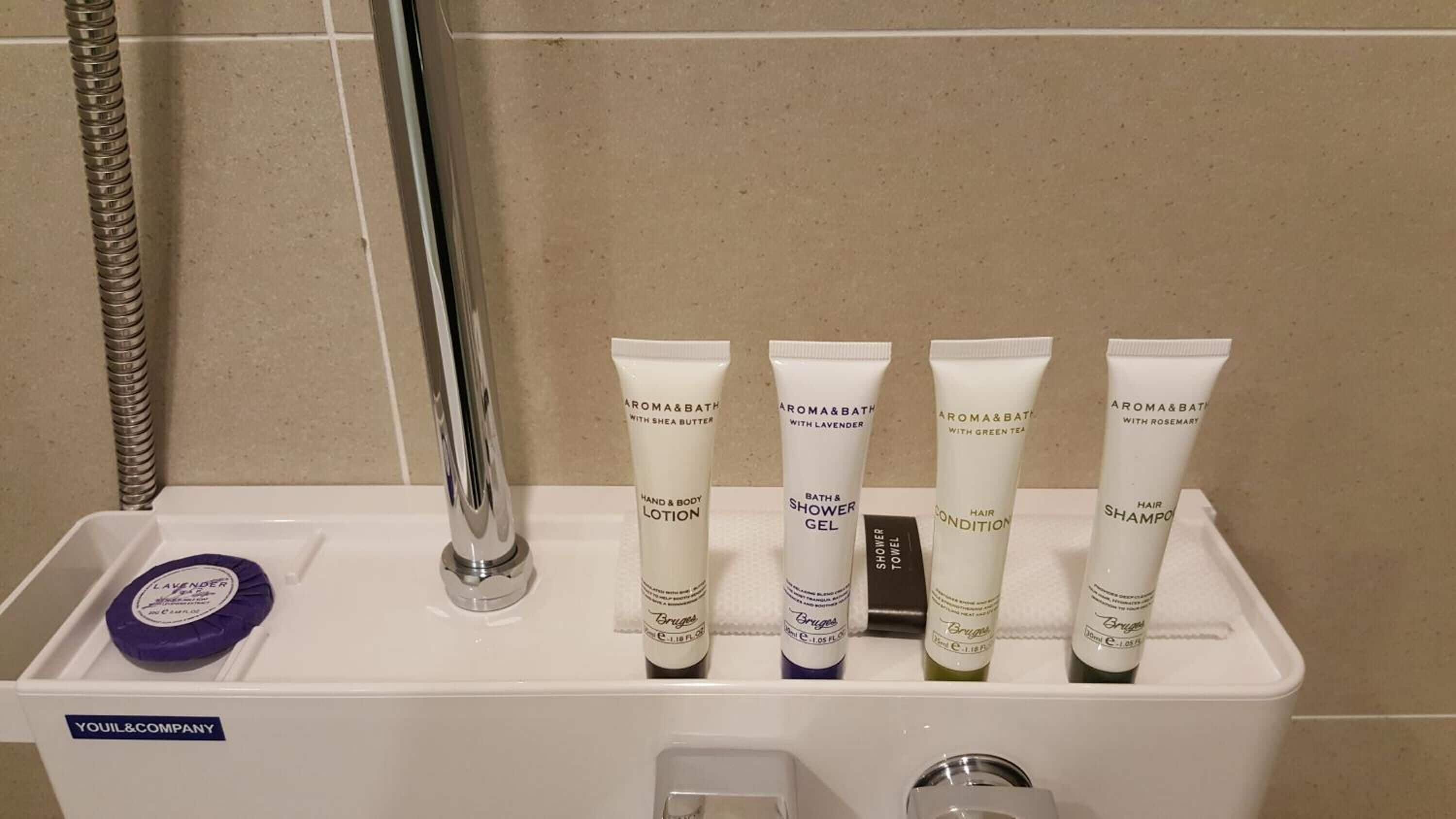 shower, free toiletries, hair dryer, bathrobes