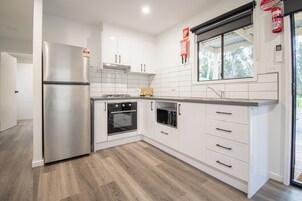 1 Bedroom Wildrose Cabin (Pet-Friendly) | Private kitchen | Coffee/tea maker, fridge, microwave, oven