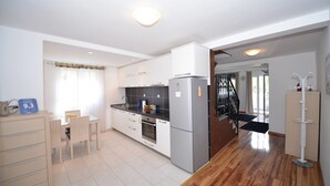Deluxe Duplex, 2 Bedrooms, Sea View | Living area | Flat-screen TV - J&P Apartments Kotor (Kotor)