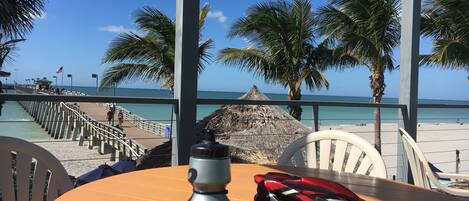 Sun loungers, beach towels
