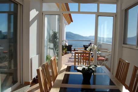Dining. A 2 Bedroom luxury penthouse in the historic centre of Alora