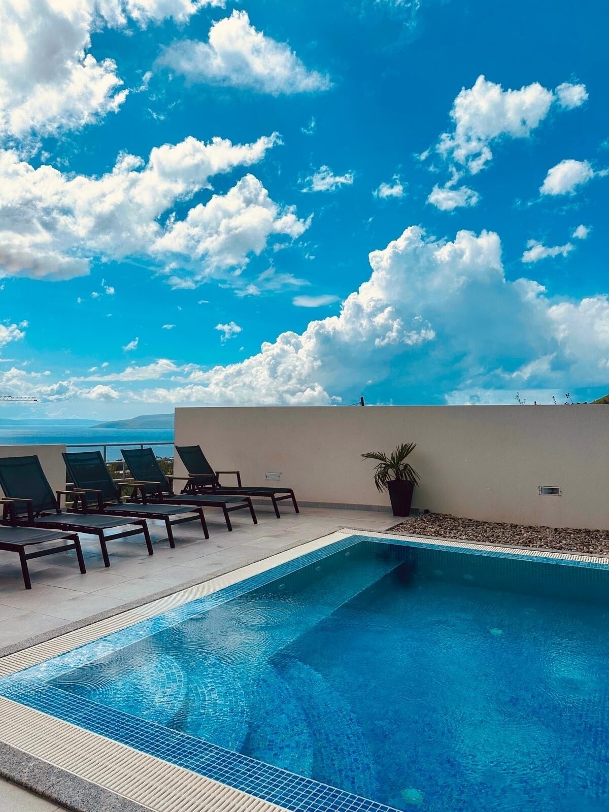 A heated pool