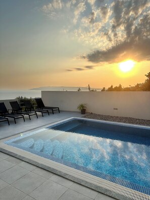 A heated pool
