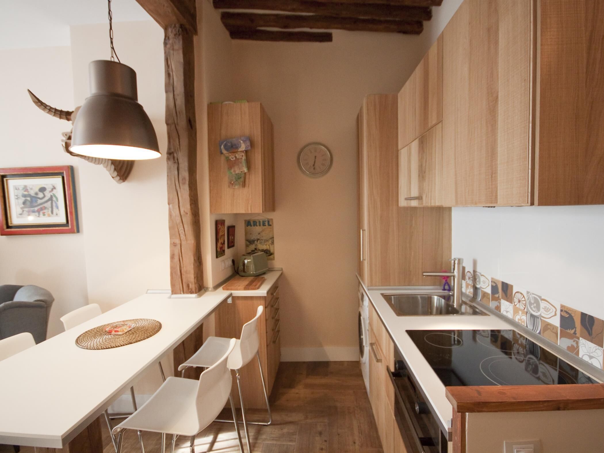 Refrigerador, microondas, horno y lavavajillas 