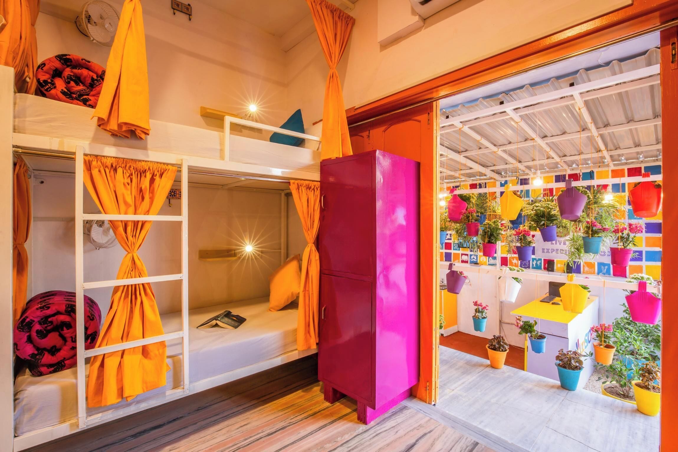 Bed In 10 Bed Mixed AC Dormitory Room With Shared Bathroom | In-room safe, soundproofing, free WiFi, bed sheets