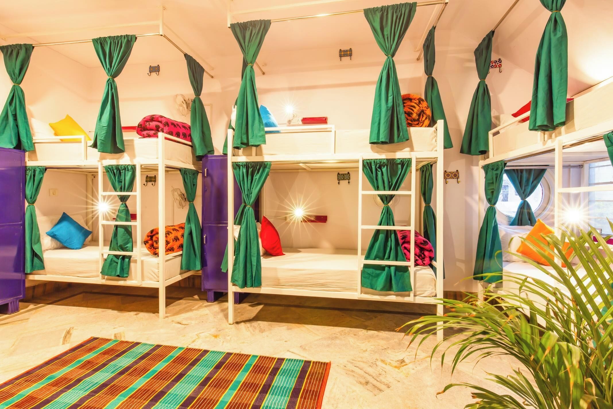 Bed In 8 Bed Mixed AC Dormitory Room With Ensuite Bathroom | In-room safe, soundproofing, free WiFi, bed sheets