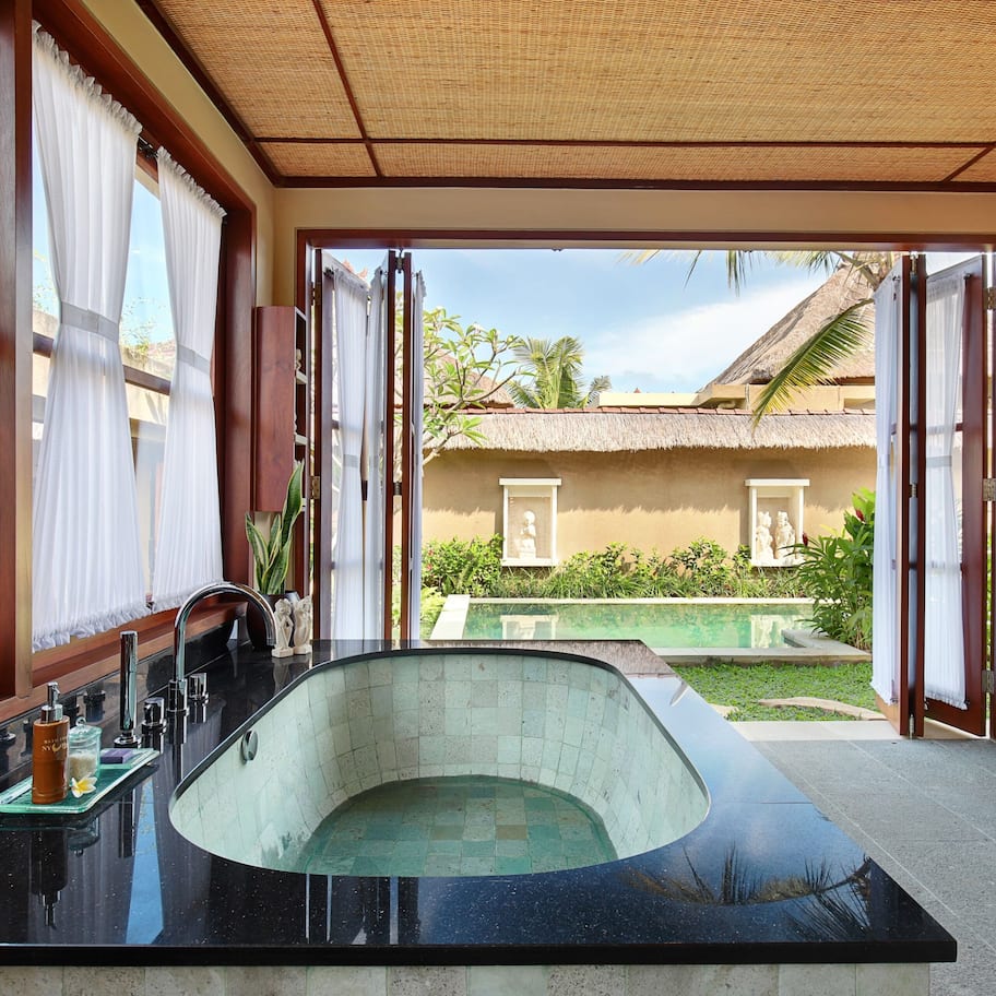 One Bedroom Deluxe Pool Villa (with Free Benefits) | Bathroom | Separate tub and shower, rainfall showerhead, eco-friendly toiletries