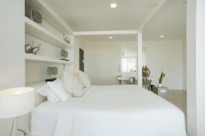Villa luxueuse, 4 chambres, vue sur l’océan | 4 chambres, draps en coton égyptien, literie de qualité, bureau