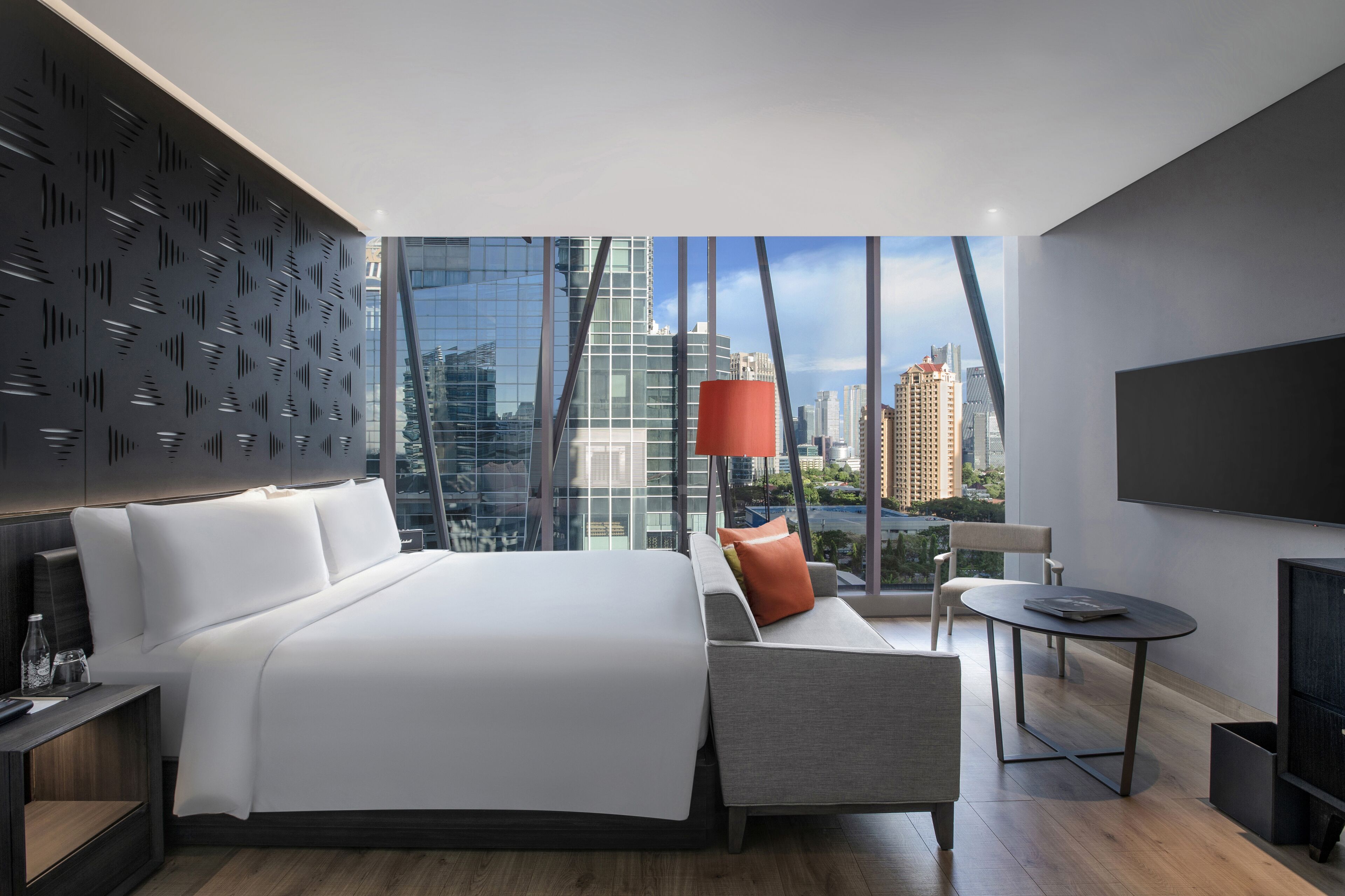 deluxe studio, 1 king bed | frette italian sheets, premium bedding, down duvets, pillow-top beds