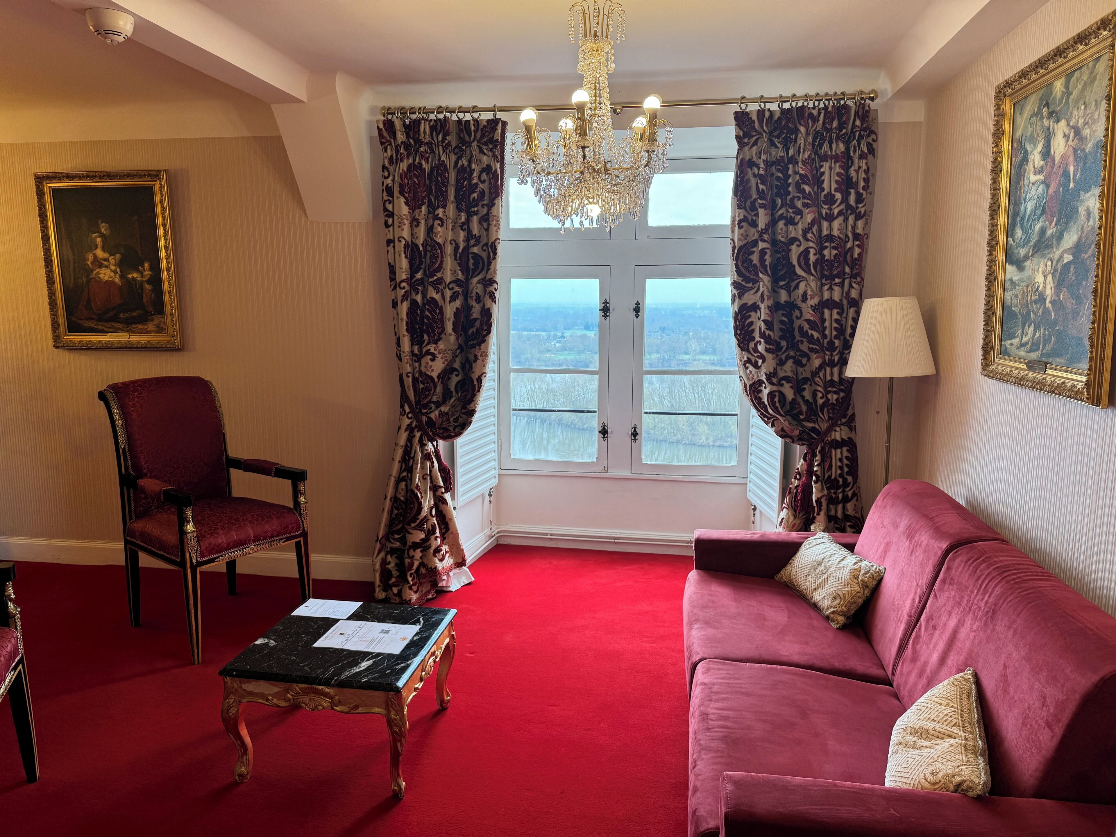 suite (marie louise) | living area | flat-screen tv