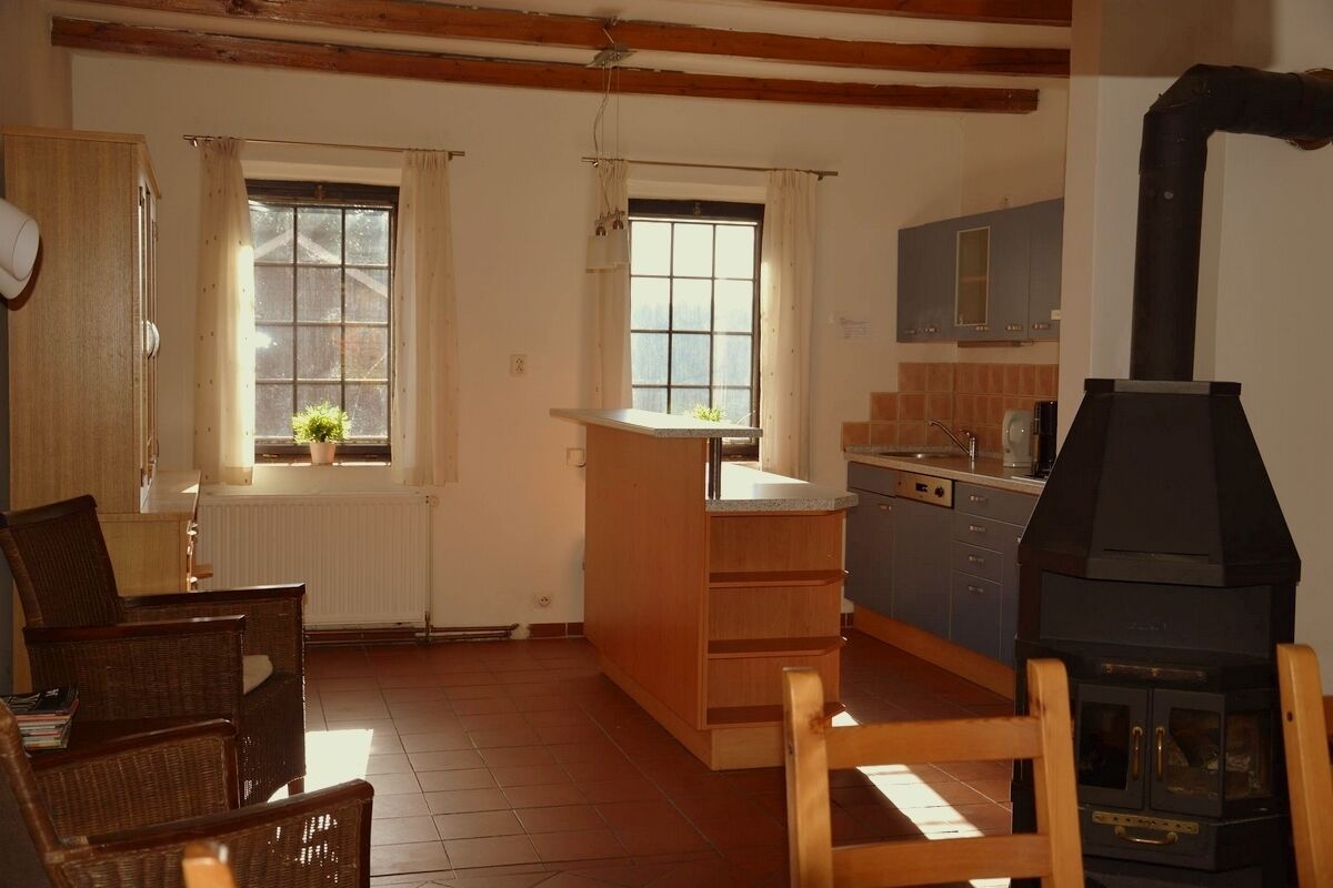 Fridge, microwave, dishwasher, coffee/tea maker