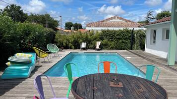 A heated pool