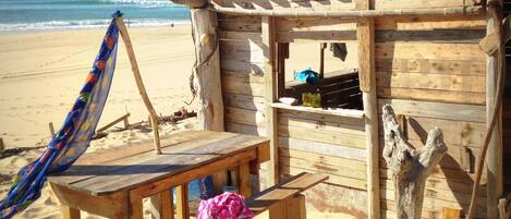 Beach nearby, beach towels
