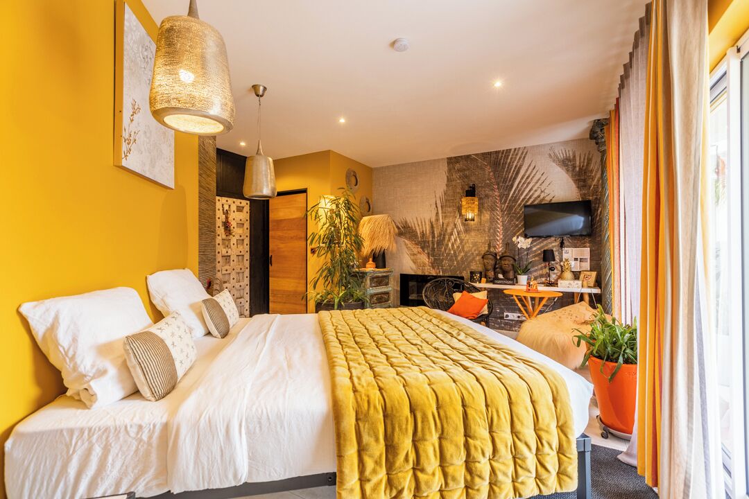 Deluxe Double Room, 1 Queen Bed, Fireplace | Premium bedding, minibar, in-room safe, individually decorated