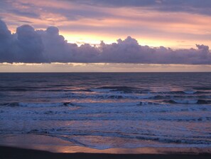 Vlak bij het strand