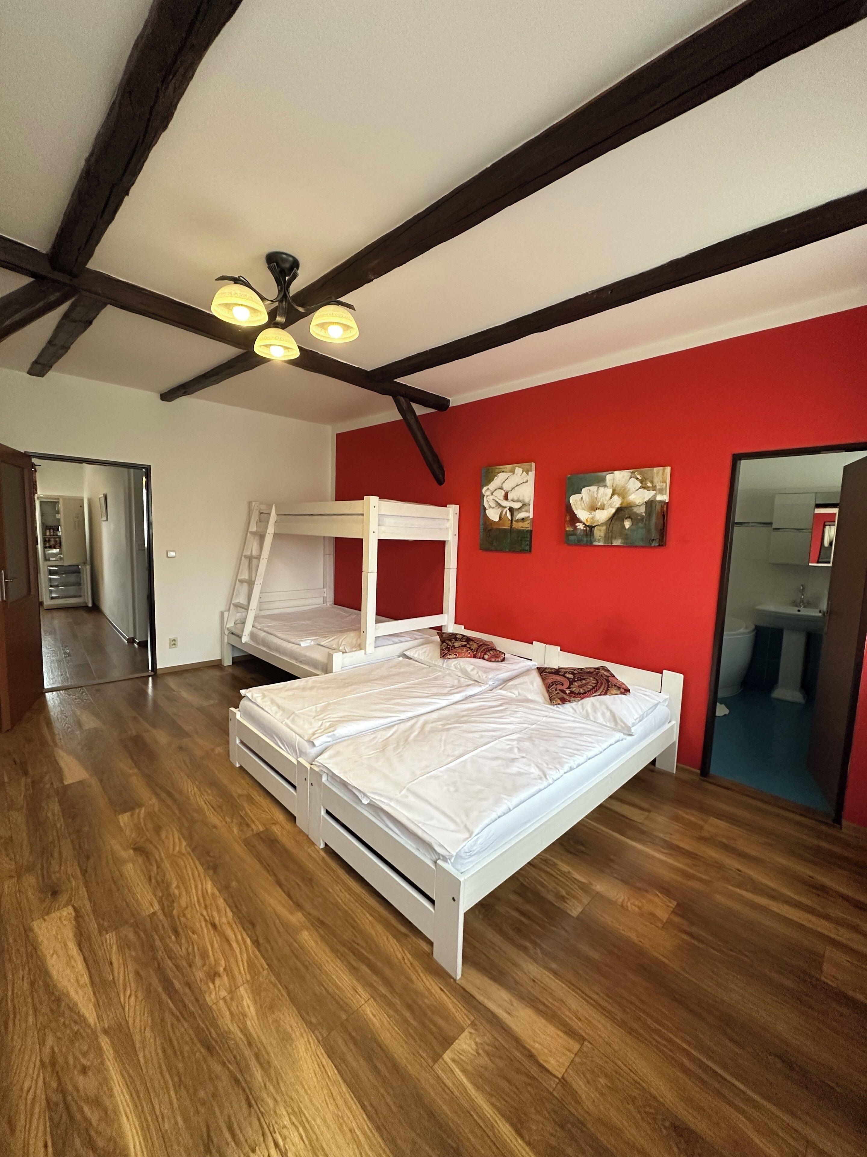 Minibar, tabla de planchar con plancha, wifi gratis y ropa de cama 