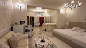 Minibar, iron/ironing board, cribs/infant beds, free WiFi