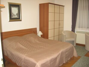 Iron/ironing board, free cots/infant beds, free WiFi, bed sheets