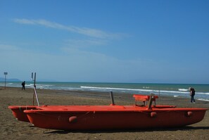 Vlak bij het strand