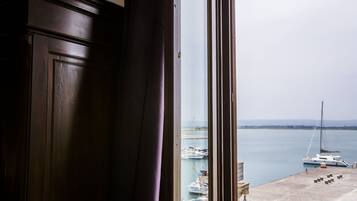 Doppia Superior, vista mare | Biancheria da letto di alta qualità, copriletto in piuma