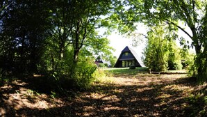 A secluded cabin surrounded by dense forest. - Holiday park - Winnetou (Waldbrunn)