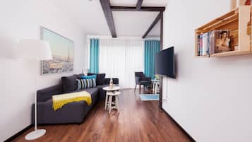 Junior Suite | Blackout drapes, cribs/infant beds, free WiFi