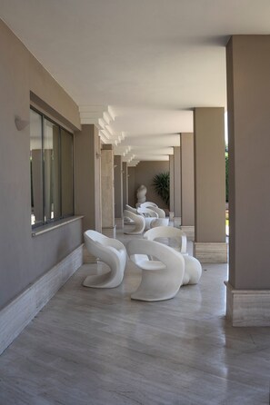 Contemporary interior design with clean lines and open layout.