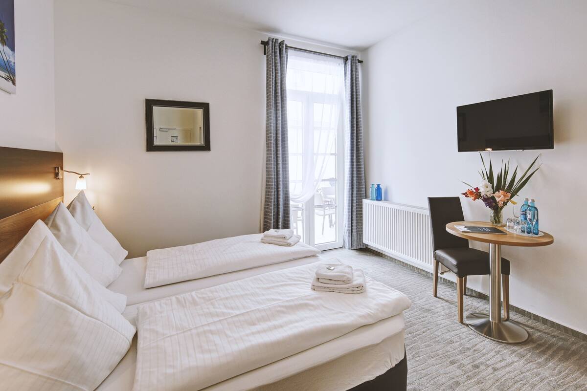 Standard Double Room | Desk, blackout drapes, soundproofing, iron/ironing board (on request)