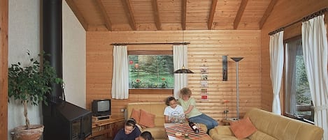 Fernseher, Kamin
