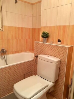 Classic Studio, River View | Bathroom | Bathtub, free toiletries, hair dryer, towels
