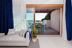 House, Terrace | Living area | Flat-screen TV - Portopiccolo Apartments (Duino-Aurisina)