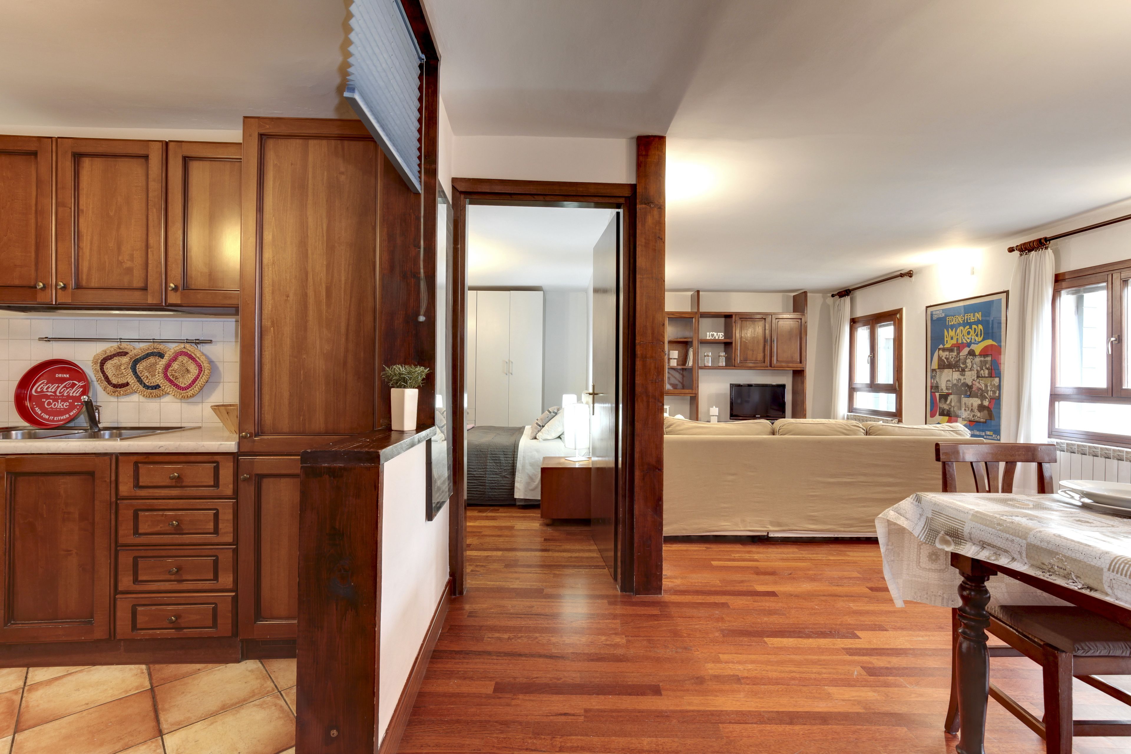 Appartement, 2 slaapkamers | Privékeuken | Een koelkast/vriezer, een magnetron, een oven, een kookplaat