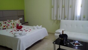 Suite | Down comforters, memory foam beds, in-room safe, desk