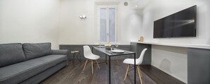 LĂ€genhet - 1 sovrum | Vardagsrum | Smart-tv och Netflix