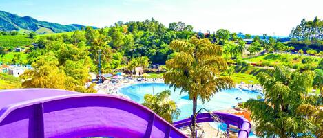 5 個室外泳池;泳池傘、躺椅