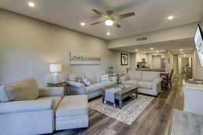 Smart TV, DVD player, stereo - 463 Captains Walk is a gorgeous villa with breathtaking views of the ocean. (Hilton Head)