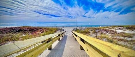 Accommodatie ligt op het strand