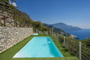 Outdoor pool - Villa Gioiello - Sea view pool with chromotherapy (Pogerola)