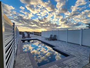 A heated pool