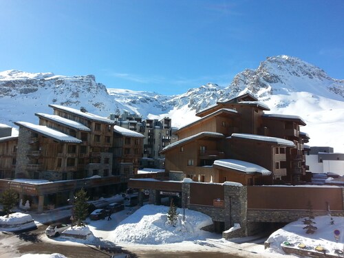 Très bel appartement Tignes Val Claret, 6 pers chambre + cabine vue lac montagne