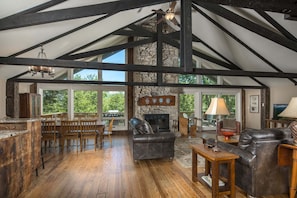 Interior - Historic Beech Mountain Lodge | Hot Tub | Game Room | Sleeps 19 (Beech Mountain)