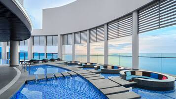 Breakfast served, ocean views