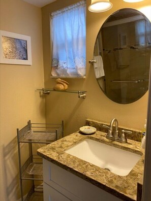 Hair dryer, towels