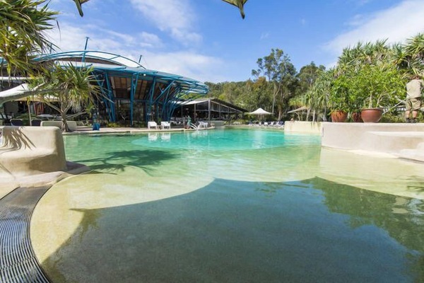 Una piscina climatizada