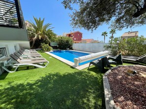 Una piscina riscaldata