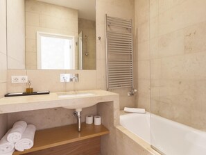 Hair dryer, towels