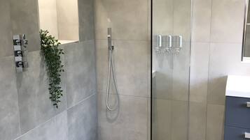 Hair dryer, towels