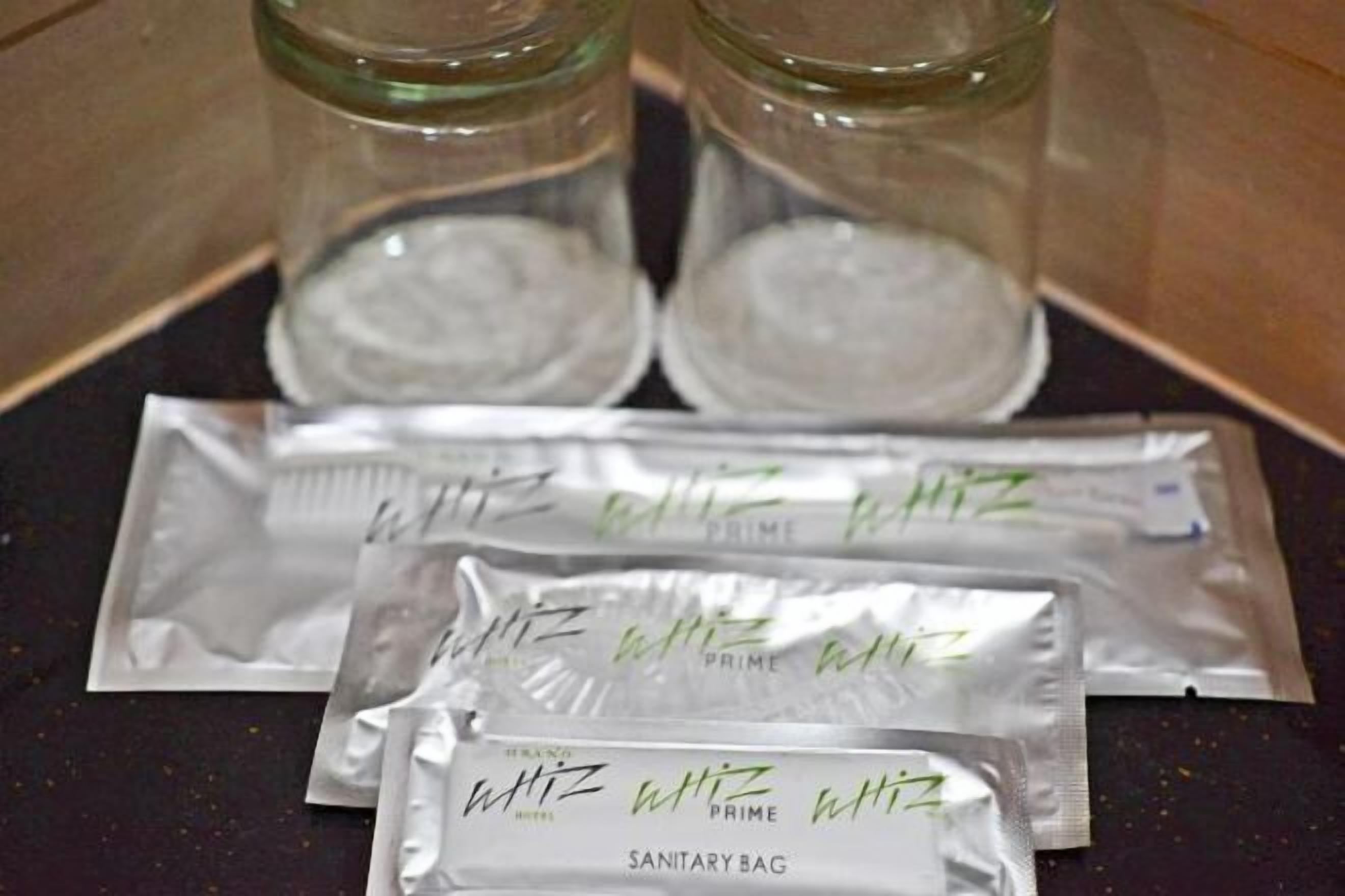 Shower, free toiletries, slippers, towels