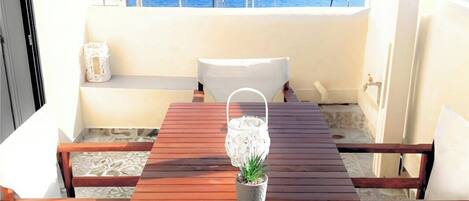 Quadruple Room, Sea View | Terrace/patio